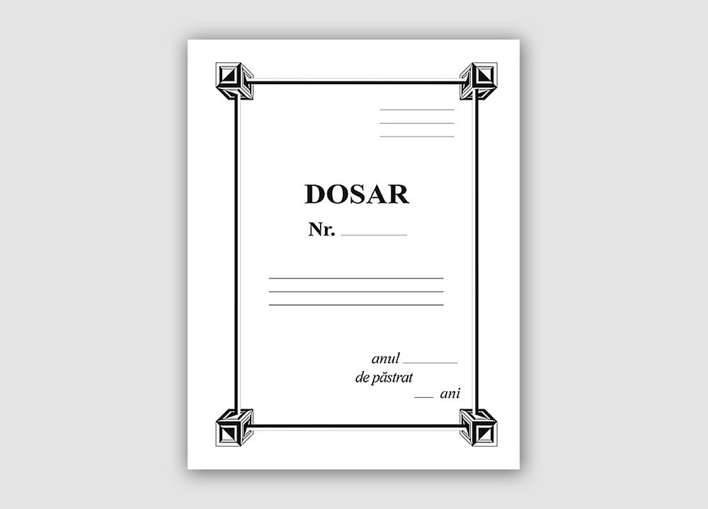Mapă cu șină
