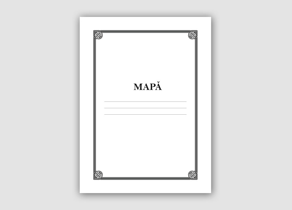 Mapă cu șiret